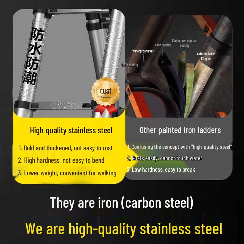 Miaoqiao Huace Multi-functional Steel Folding Ladder