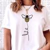 Футболка Save The Bees Подарок пчеловоду Футболка с полевыми цветами Футболка для любителя пчел Футболка для любителя природы Let It Bee Харадзюку Короткий рукав Повседневная футболка