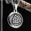 Мужские ожерелья с подвеской Викинг Руны из нержавеющей стали Ювелирные изделия для мужчин и женщин Один Треугольник Панк Аксессуары Подарки