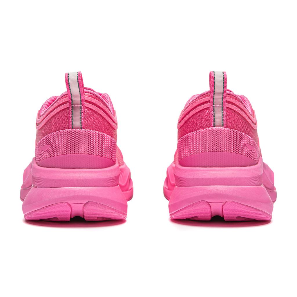 New LiNing Cushioning, Slip Resistant, Abrasion Resistant, Lightweight, Rebound Low Top Casual Running Shoes Women's Pink ARHU006-4