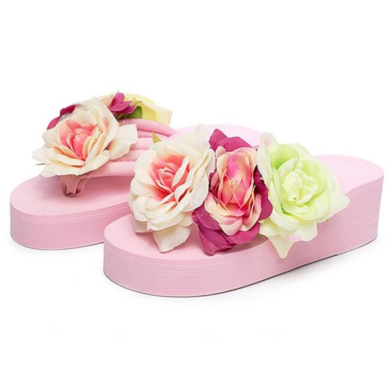 Летние нескользящие женские сандалии на высоком каблуке розового цвета, женские тапочки на клипсе
