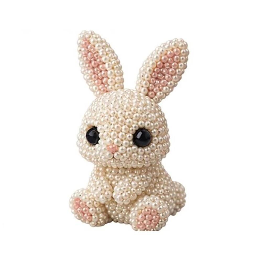 Animal Shape 3D Beaded Animal Kit Handmade DIY Bead Craft Kit 3D Beaded Ornament Set  Home Decor