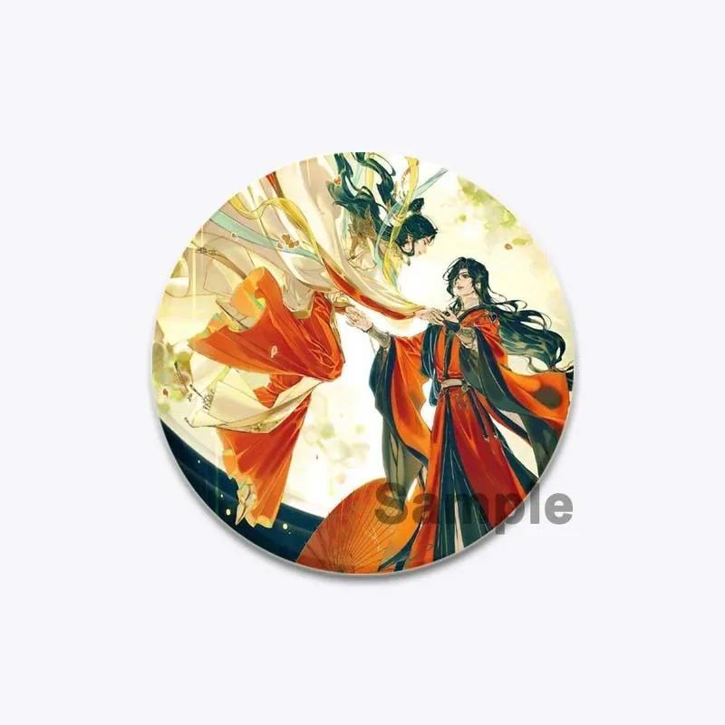 32/44/58MM Chinese Anime Tian Guan Ci Fu Brooche On Backpack Cartoon Badge Xie Lian Hua Cheng Enamel Pin Jewelry Accessorie Gift