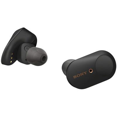 Sony Беспроводные наушники с шумоподавлением WF-1000XM3: Полностью беспроводной Alexa установлен Bluetooth Hi-Res эквивалент До 6 часов непрерывной работы