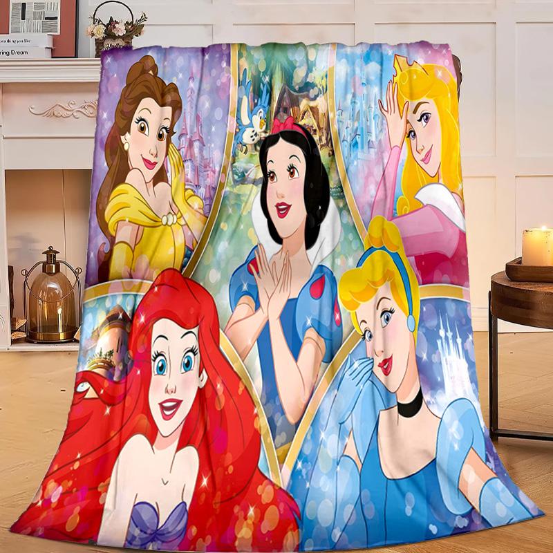 1PC Princess gather Flannel Blanket Gift, Suitable for Both Men And Women, Soft Ideal for Beds And Sofa, Birthday Or Christmas Gift