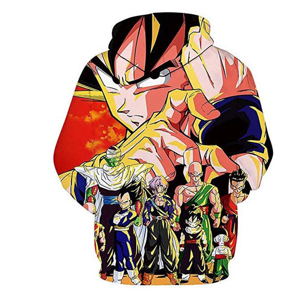 10 Colors Dragon Ball Cartoon Printed Hoodies 2025 Vintage Merch Hoodie Men and Women Hip-hop Sports Pullover Sweatshirt