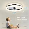 IRALAN Modern Ceiling Fans With Remote Control and Light LED Lamp Fan For Bedroom Living Room Smart Silent Ceiling Fans