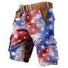 Мужские рабочие шорты с принтом Дня независимости и несколькими карманами