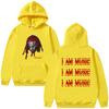 Худи с принтом головы рэпера Playboi Carti 2026 Opium I AM MUSIC Логотип Свитшот Мужской Женский Хип-Хоп Оверсайз Худи Уличная одежда