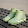 Модные женские ботильоны для дождя, водонепроницаемые водонепроницаемые ботинки, резиновые сапоги из ПВХ, новые женские модные сплошные сапоги для рыбалки, зимние галоши