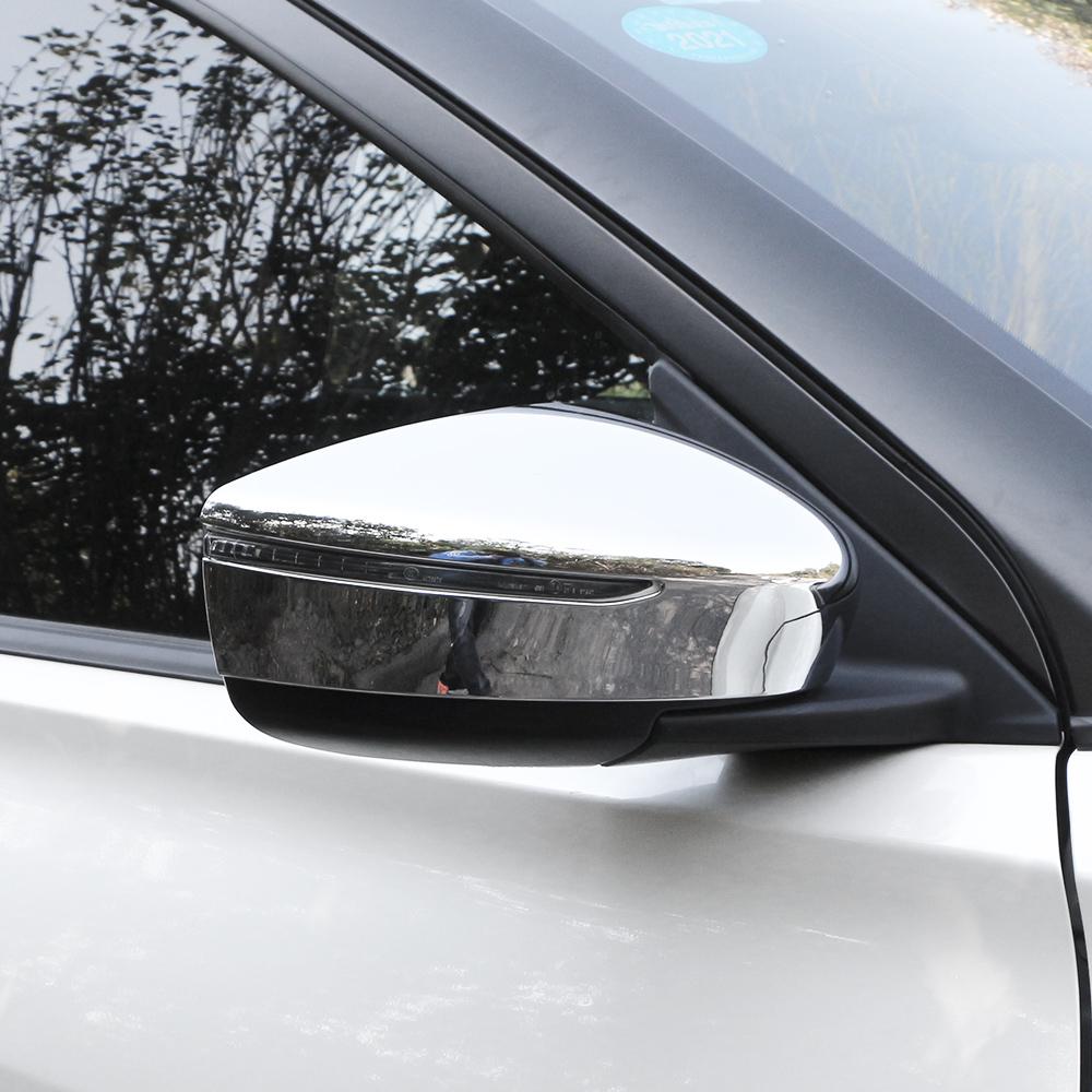Car Rear View Rearview Mirror Cover Trim for Nissan Kicks 2017 2018 2019 2020 2021 2022 Side Mirrors Styling Sticker Accessories