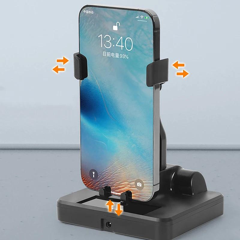 Desktop Lazy Step Recorder Stand Silent and Automatic Left and Right Swinging Step Recorder For iPhone 16 Samsung Xiaomi  Holder