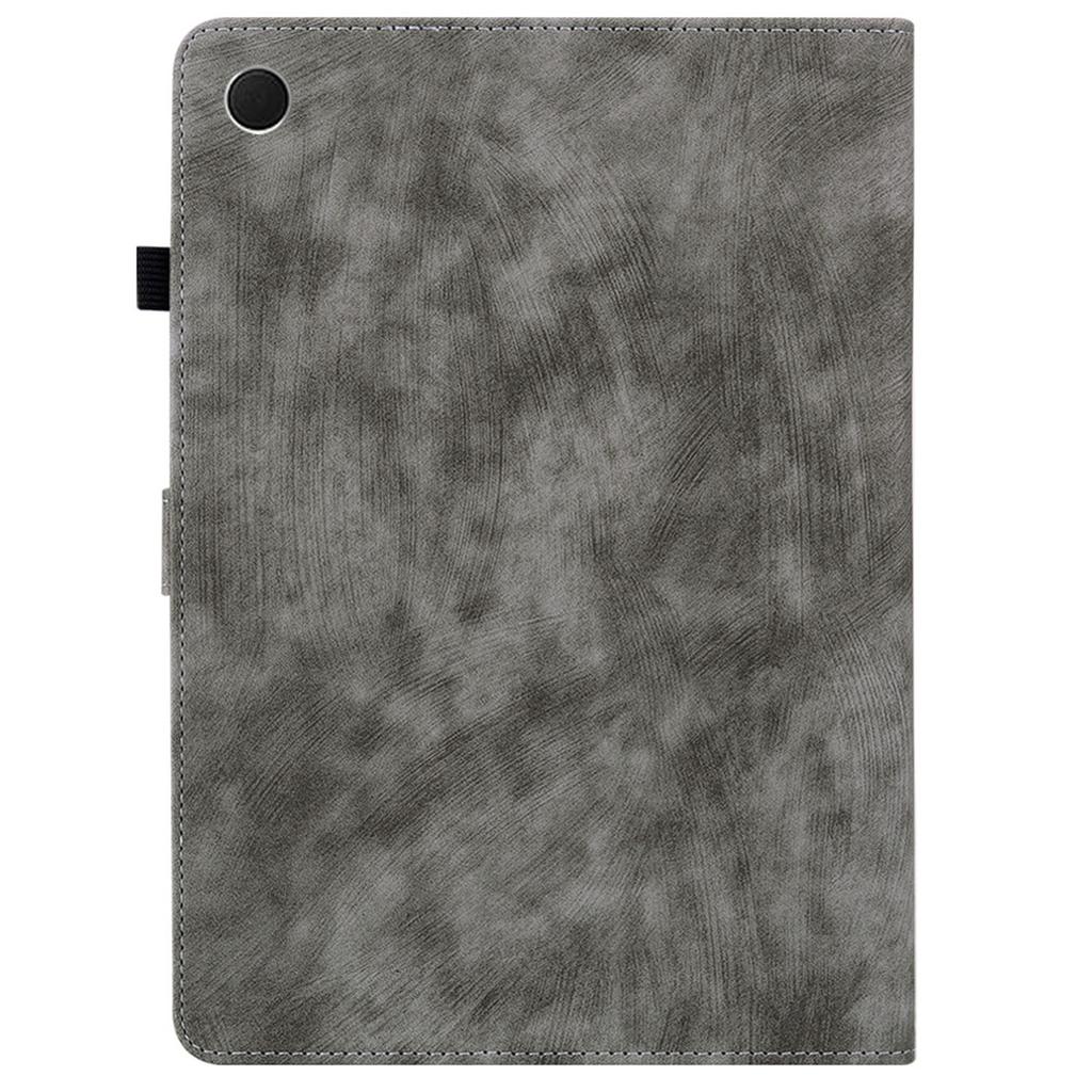 Чехол для Samsung Galaxy Tab A11+ с тиснением в виде тигра, устойчивый к царапинам, из ПУ кожи, чехол для планшета