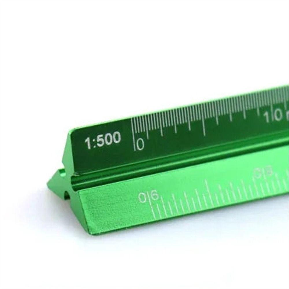 Multi-function Measuring Ruler Aluminum Zinc Zinc Alloy Metal Ruler Triangular Scale Ruler  Stationery