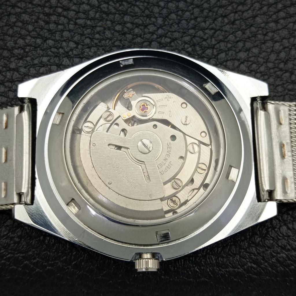 SEIKO 5 AUTOMATIC JAPAN MENS 6309A REFURBISHED BLACK COLOR DIAL WATCH a440271-4