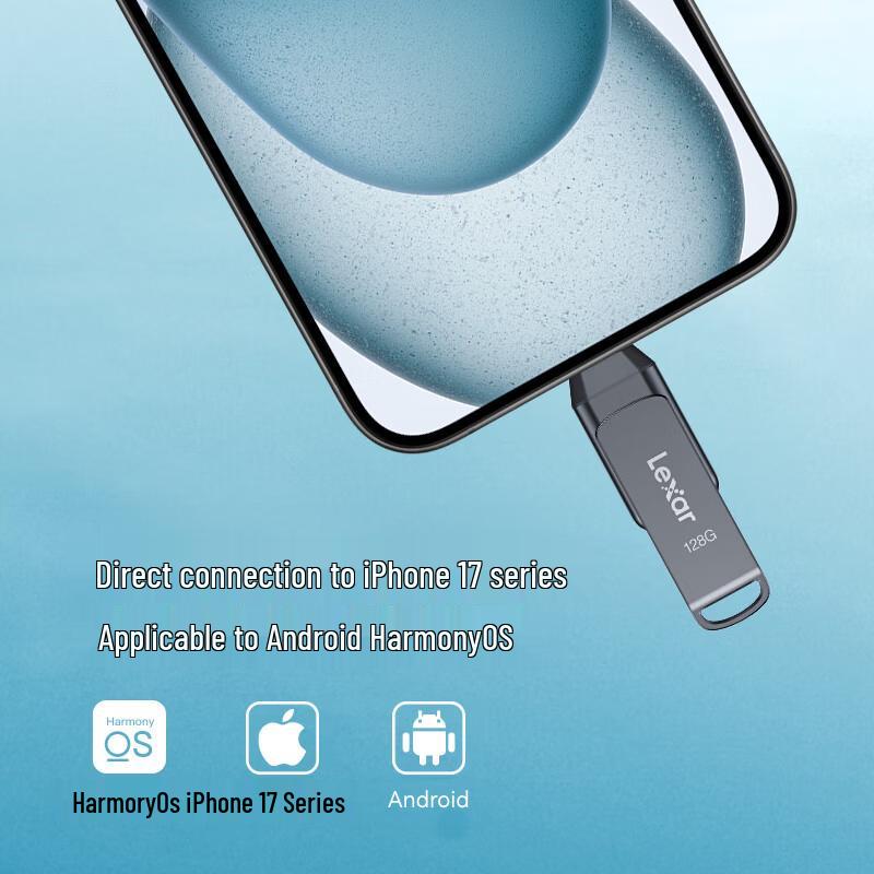 Lexar D400 USB 3.2 Type-C ДвухИнтерфейсный Металлический Мобильный Флеш-Накопитель