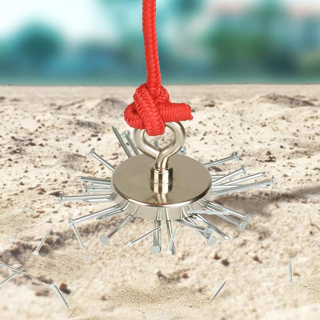 1 шт. сверхсильный неодимовый магнит, спасательные магниты для рыбалки, неодимовый круглый мощный магнитный крючок, магнит для морской рыбалки, искатель