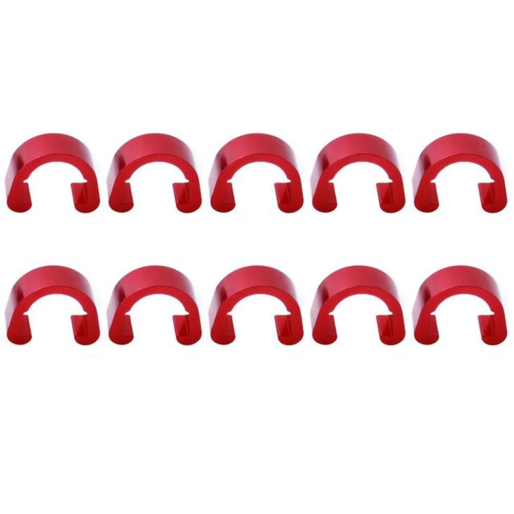 Aluminum Zinc Zinc Alloy For Brake Cable Bicycle C Clips Fixed Tubing Clips C Shape Buckle Fixed Clamp Clips