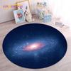 HD Galaxy Universe Space Stars круглый коврик, ковер для гостиной, детская спальня, диван, декор для игровой комнаты, нескользящий напольный коврик