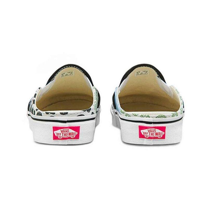 Vans Slip-On Mule unisex canvas low-top skate shoes color-blocked VN0A4P3U6UX