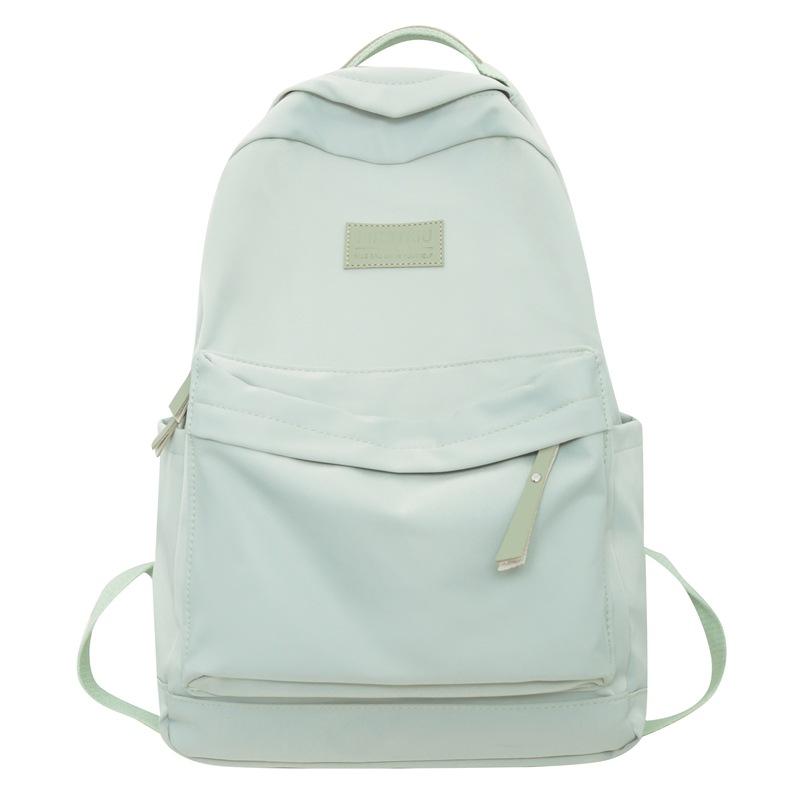 Рюкзак для кампуса, женский однотонный школьный рюкзак большой емкости для учащихся средней школы