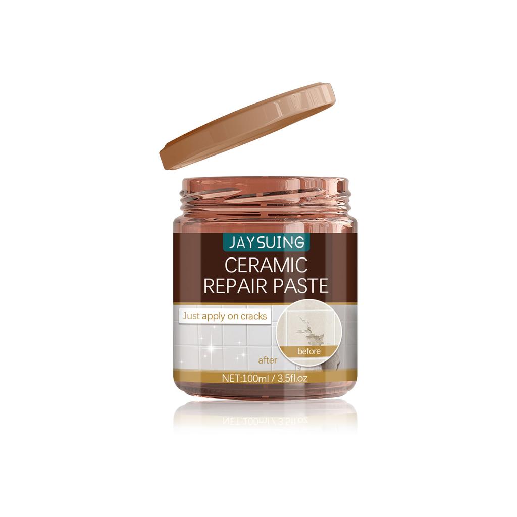 Jaysuing Ceramic Repair Paste Floor Tile Adhesive Tile Repair Agent Tile and Shower Repair Kit Porcelain Repair Kit for Crack Ceramic Repair Paste