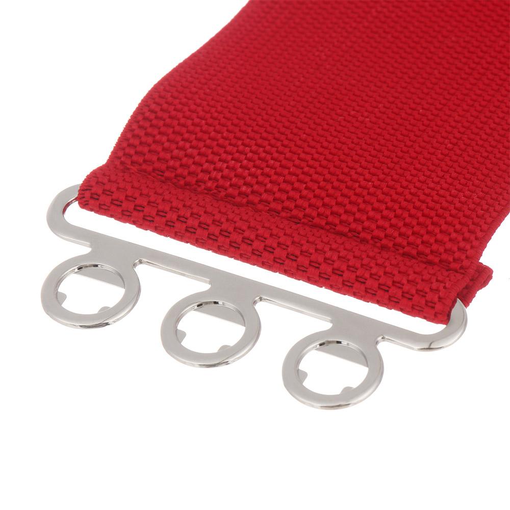 Женское повседневное широкое эластичное платье с поясом на талии, пояс с металлической пряжкой