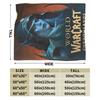 World of Warcraft, WOW Плед Игровой Качество Супер Теплый Плед Плетение Зимний Пикник На Открытом Воздухе Графический Покрывало