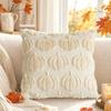 Soft Plush Fabric Throw Pillow Covers Pumpkin Pattern Faux Wool Cushions  Living Room Bedroom
