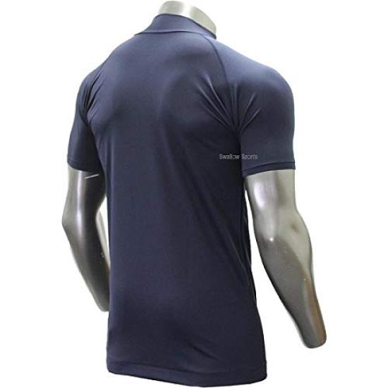 XANAX Бейсбольная футболка с высоким воротом, с коротким рукавом, темно-синяя, S, Сделано в Японии BUS-573