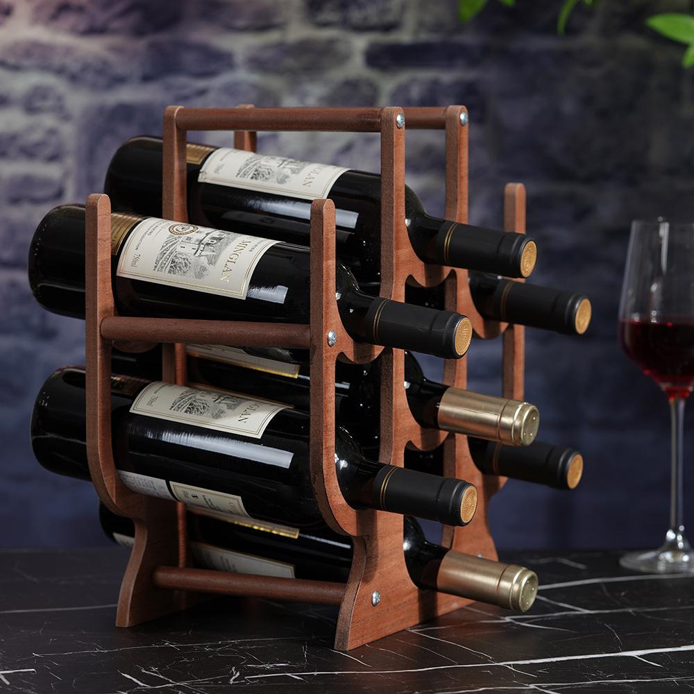 Creative Wine Rack Wood Shelf Wine Holder Shelves For Cabinet Storage Wine Bottle Holder Home Decor