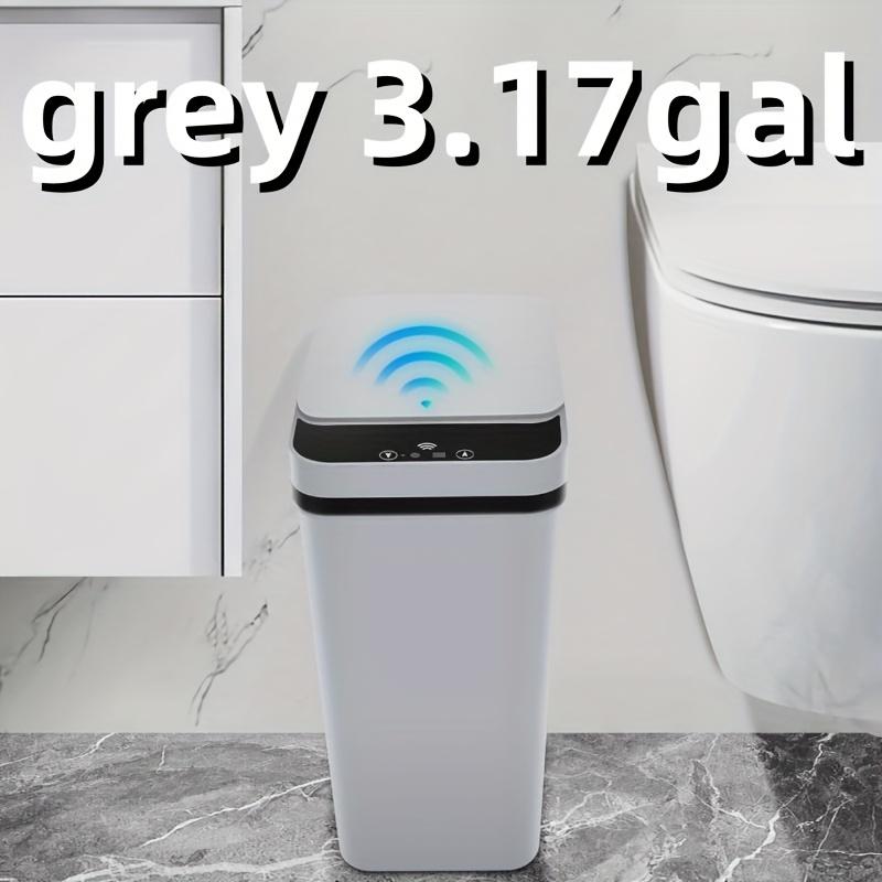 Умное мусорное ведро с датчиком - 3,17 галлона Автоматическое открытие/закрытие с ультрабыстрым инфракрасным сенсором, Многорежимная работа, Питание от батареек (Батарейки в комплект не входят)