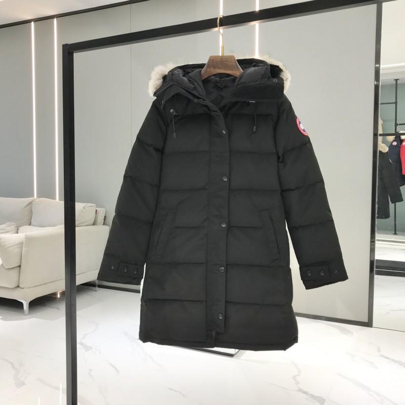 Womens Long Down Coat With Real Fox Fur Hood Trim 90% White Goose Thick Winter Parka Cold Weather