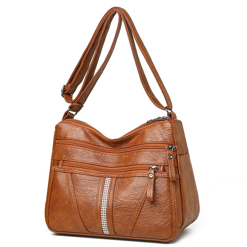 Женская сумка 2026 Тренд Сумки Леди Сумки через плечо Мягкая кожа Мода Универсальная сумка кроссбоди