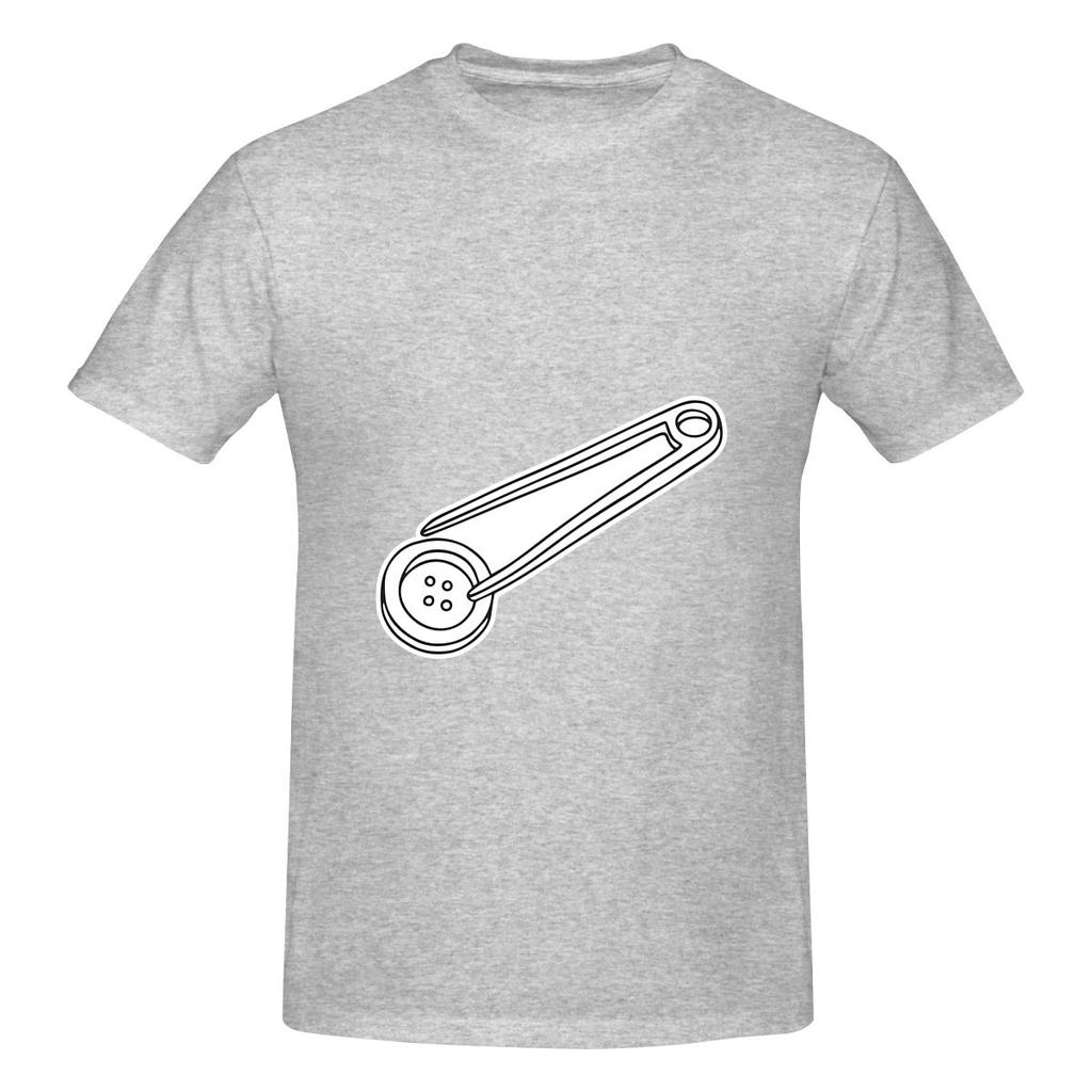 Tweezers Used For Picking Button Drapey Tshirt Retro Trendy Brand Morandi Colors Shirt