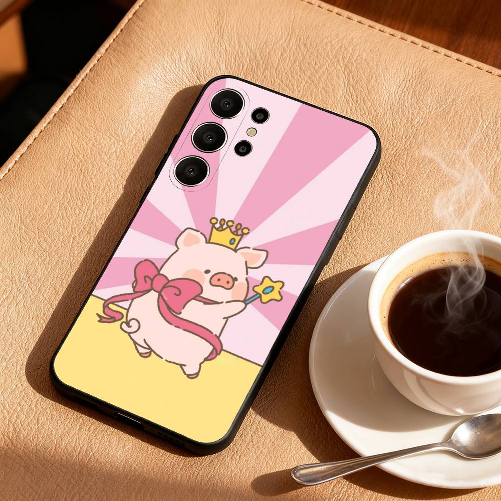 Soft-Soft Lulu Phone Case For Samsung S26,S25,S24,S21,S22,S23,S30,Ultra,S20,FE,Lite,10,9,Black Cover