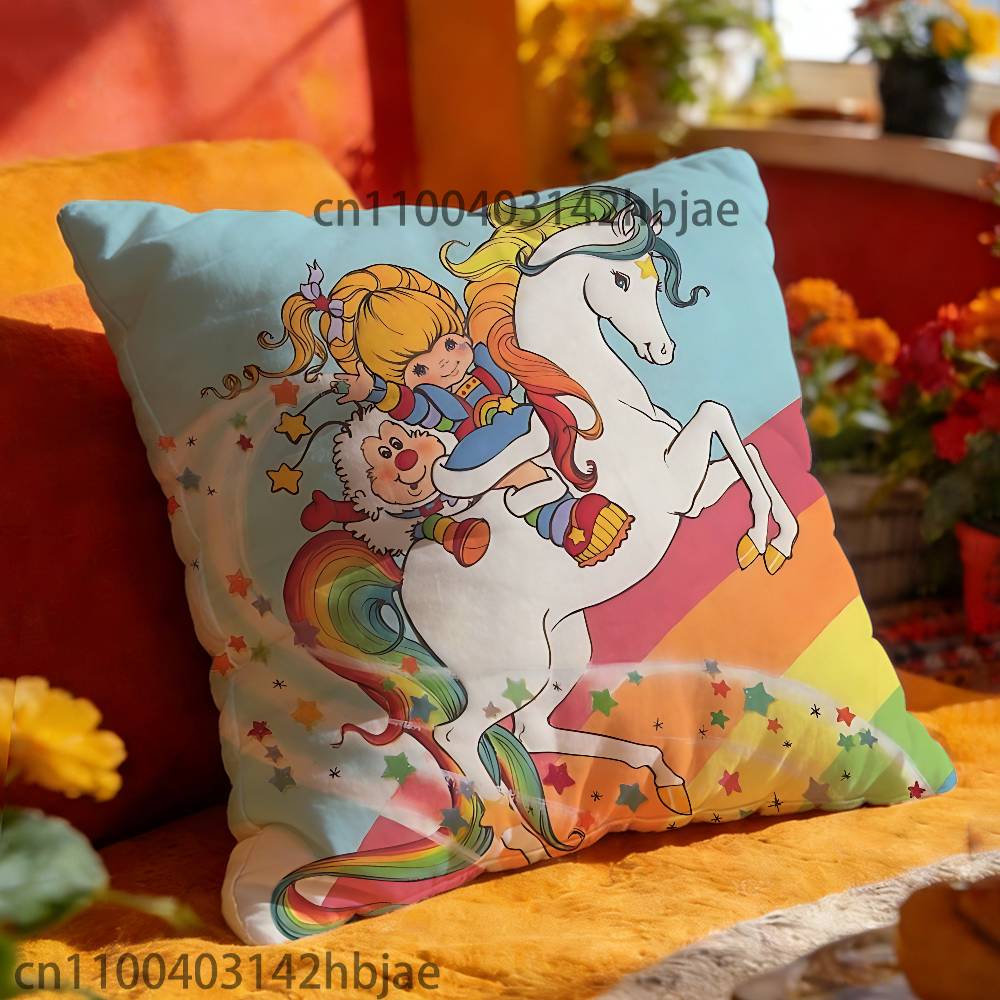 Чехол на декоративную подушку R-Rainbow B-Brite для 45x45см 55x55см 30x30см Квадратный Чехол на Подушку для Автомобиля Декор для Дома Спальни Подарок