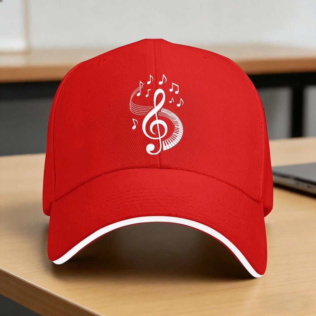 Treble Clef Keyboard Music Notes Casual Baseball Cap Running Hippie Trucker Hat Summer Breathable Women Unisex Yk Baseball Caps