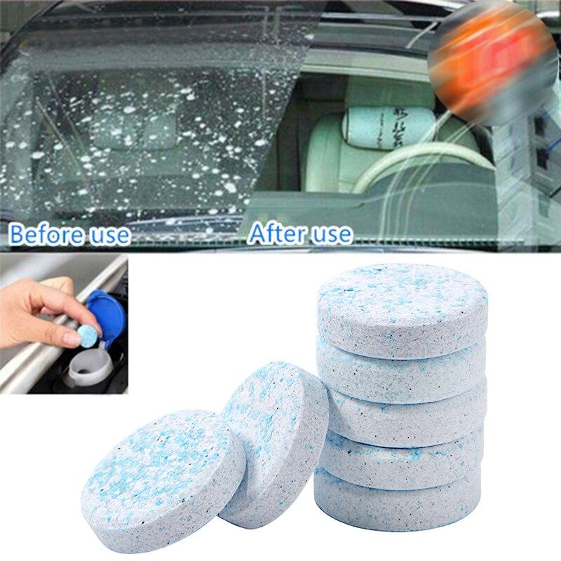 10pcs Cleaner Tools Car Window Windshield Car Solid Cleaner Effervescent Tablets Spray Glass Cleaning Auto Cleaning Accessories