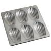 Shinkosha Madeleine Shell Mold, Silicone Coated, Set of 6, I-147, 188 X 195 X 13 Mm