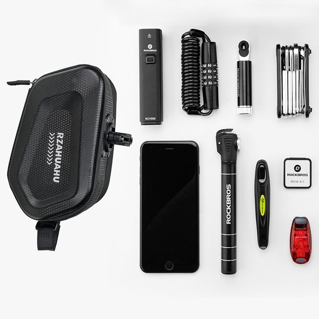 Bicycle Seat Bag Waterproof Impact-resistant Hard Shell Bike Saddle Bag  Repair Tools Storage Pack