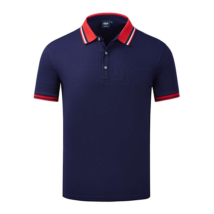 YDD FN2066 200G Combed Cotton Colorful Collar Lapel POLO Shirt