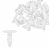 Bolt Rivet Fasteners 5mm Hole Diameter Plastic Rivet Trim Panel Fixing Clips White for Car 40pcs