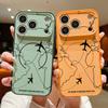 Магнитный чехол для телефона с рисунком воздушных маршрутов для iPhone 17 Pro 16 15 14 13 Pro Max Для Magsafe Беспроводная зарядка Защита объектива Жесткий чехол