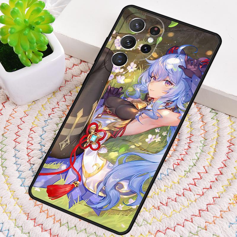 Ganyu Genshin Impact мягкий силиконовый чехол для телефона для Samsung Galaxy note 10 pro S26 S25 S24 S23 S22 S21 Plus S25Ultra Capa Cover