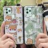Cute Silicone Phone Case For Oukitel C22 Protective Ring Cartoon Back Cover Kickstand Phone Holder Durable Soft Case