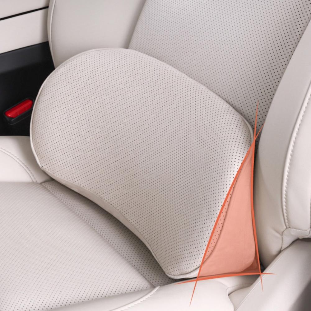 Memory Foam LOwer Back Pillow Solid Color Driving Seat Waist Pad New Back Cushion Car