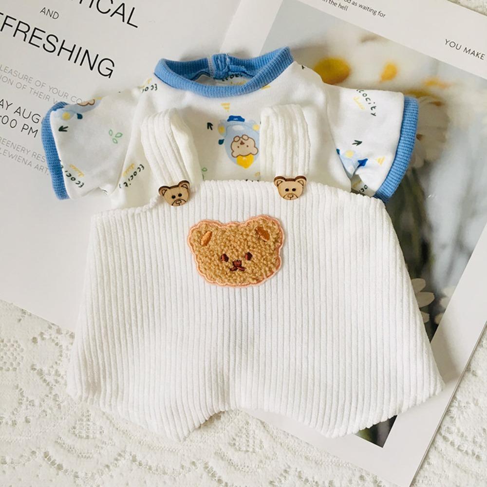 Одежда для шарнирного мишки ручной работы, Наряд для куклы своими руками, Модный мини-костюм с подтяжками, 30 см шарнирный мишка