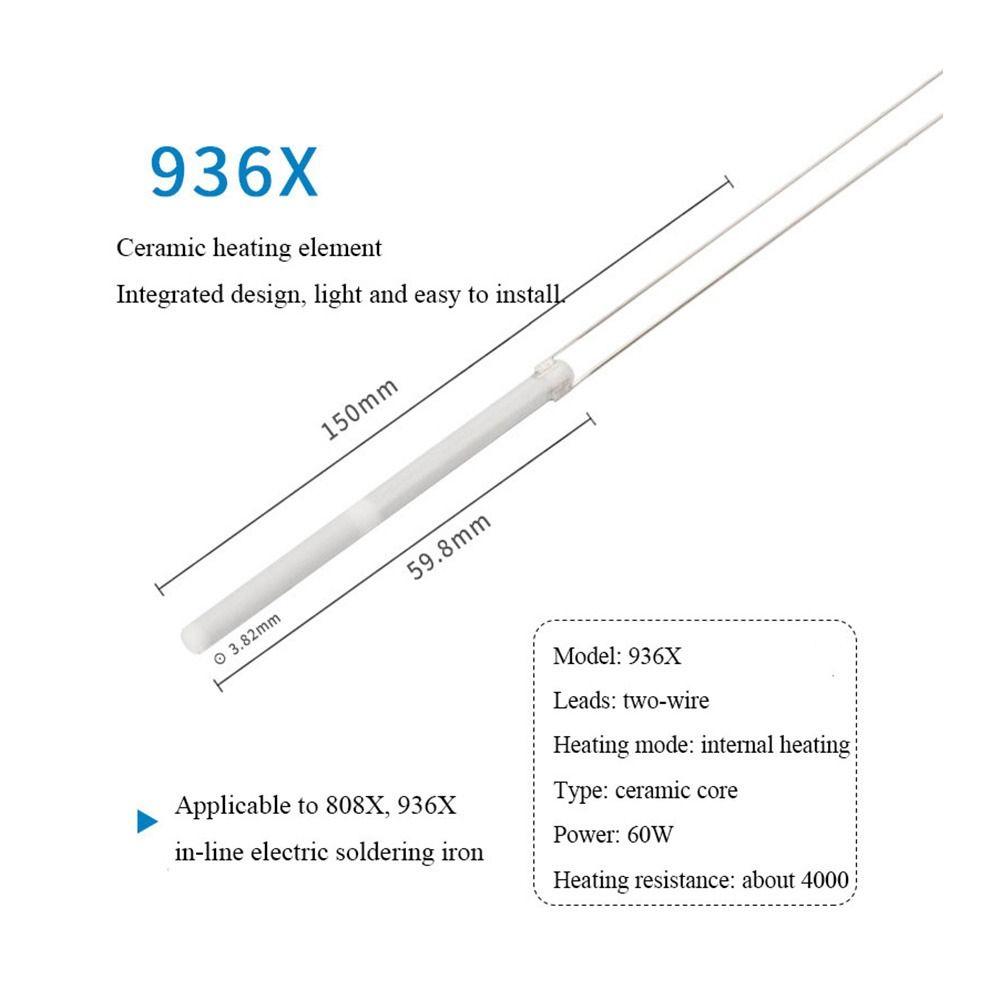 Welding Equipment Heating Tool Heating Element 4-wire Adapter Ceramic Heater Core Soldering Iron