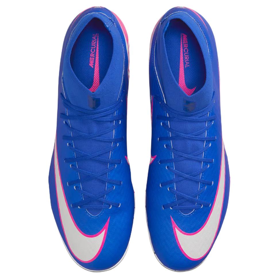 Nike Zoom Mercurial Vapor 16 Pro TF Высокий Гоночный Синий Унисекс Бутсы Белый FQ8331-446
